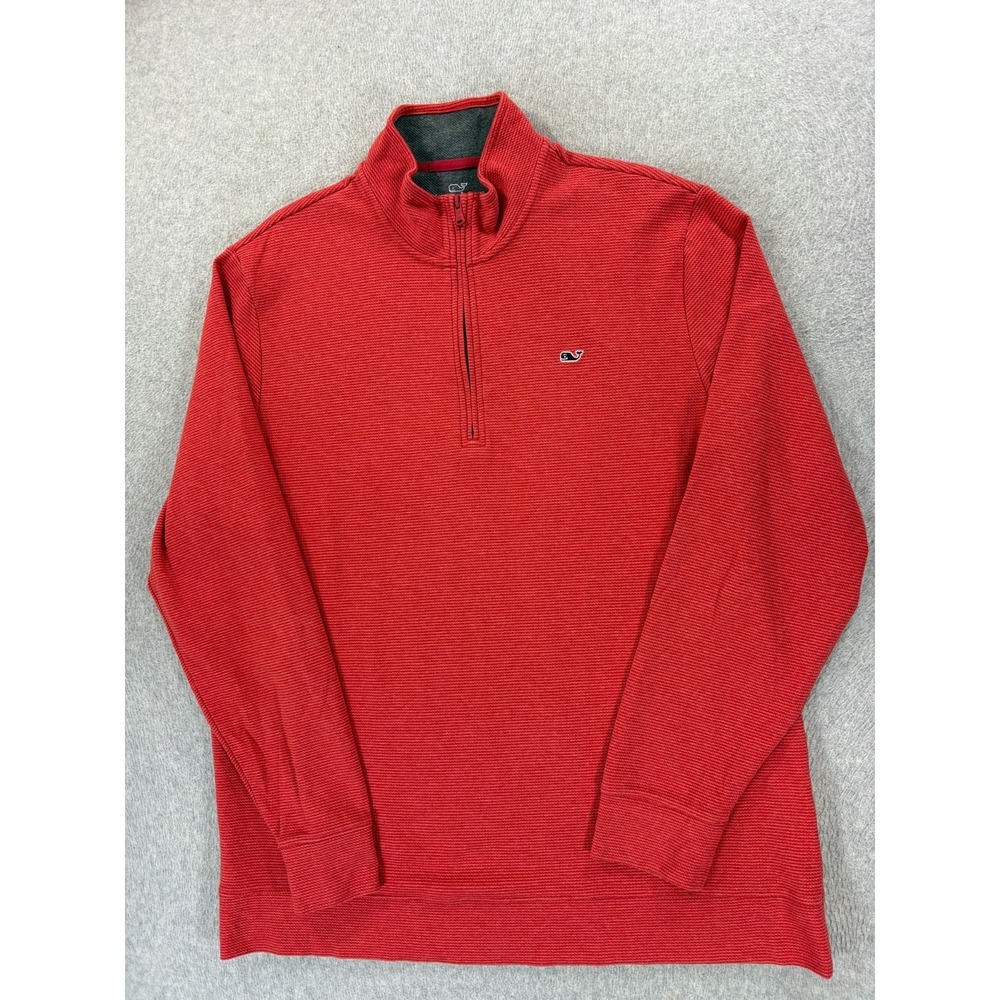 Vineyard Vines Classic Whale‎ Cotton Blend Sweater (Men's XL) Red
